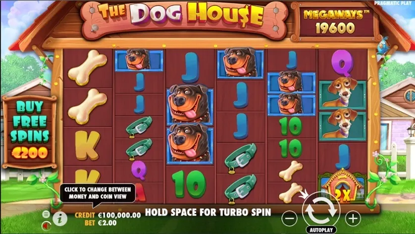 The Dog House Megaways slot afbeelding